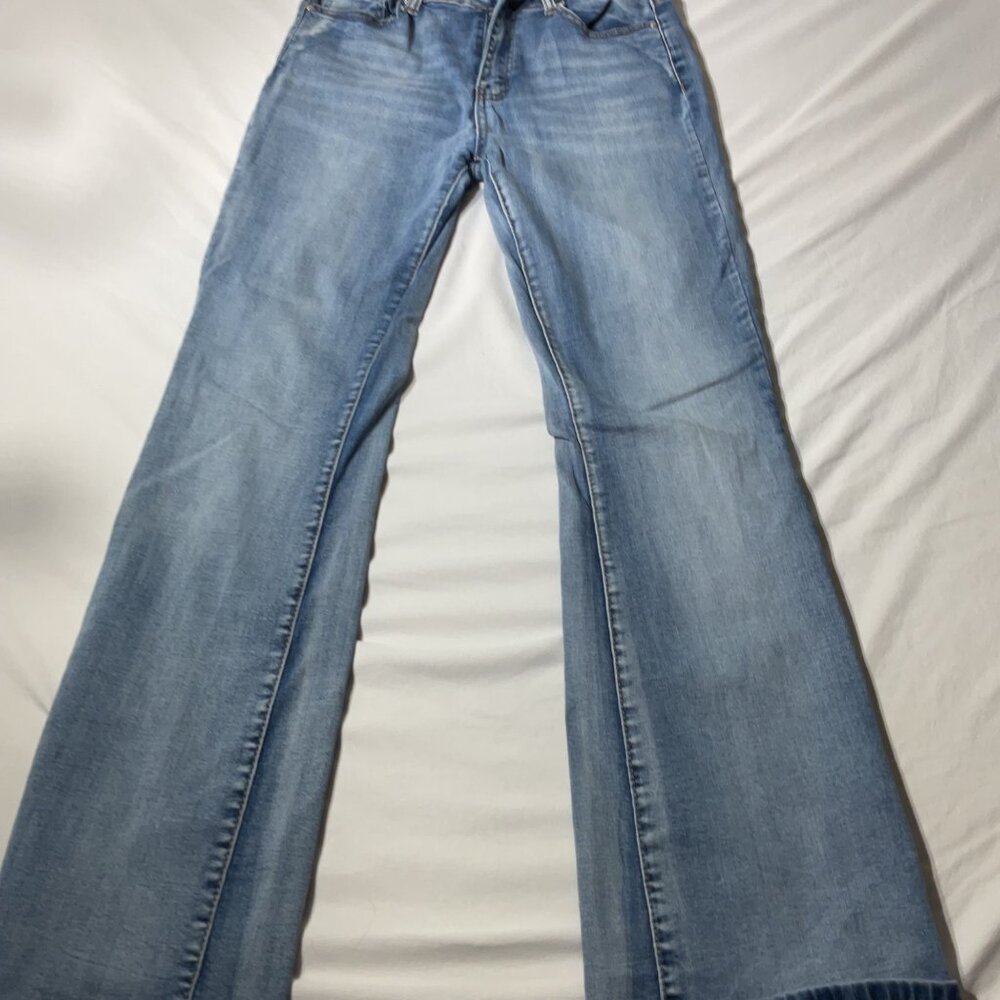 Wax Jean Womens Light Wash Flared Jeans Size 9/29 Stretch Denim Casual Wear